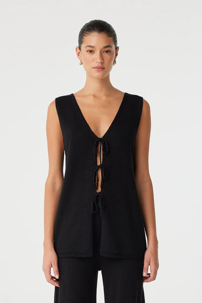 Poppy Longline Top BLACK