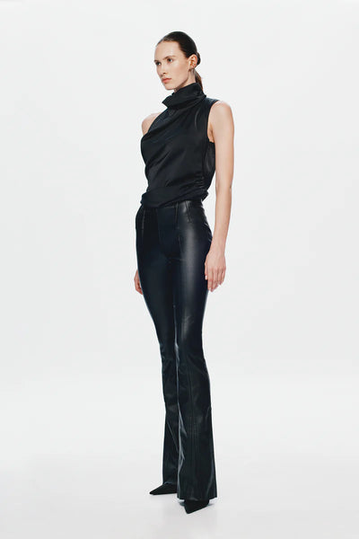 The 'Constantina' Satin Top BLACK