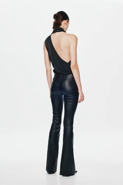The 'Constantina' Satin Top BLACK