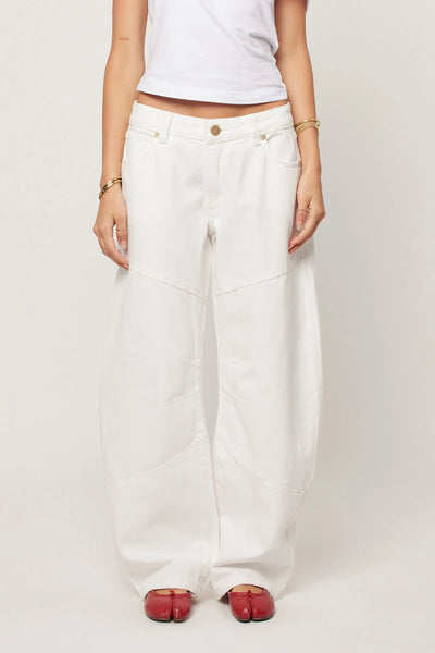 99 Low Barrel Jean WHITE GOLD