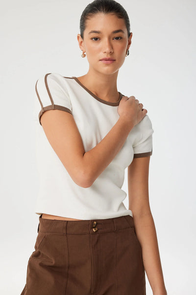 Mischa Tee CREAM/CACAO