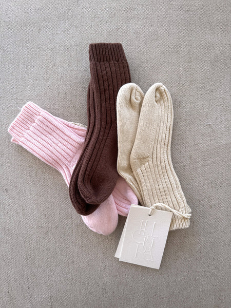 Knit Socks BISCUIT