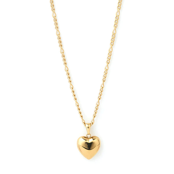 Rose Heart Necklace 14K GOLD PLATED