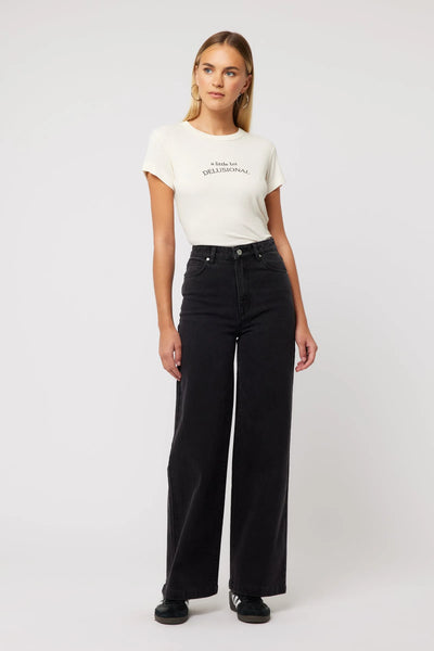 94 High & Wide Sophie WASHED BLACK