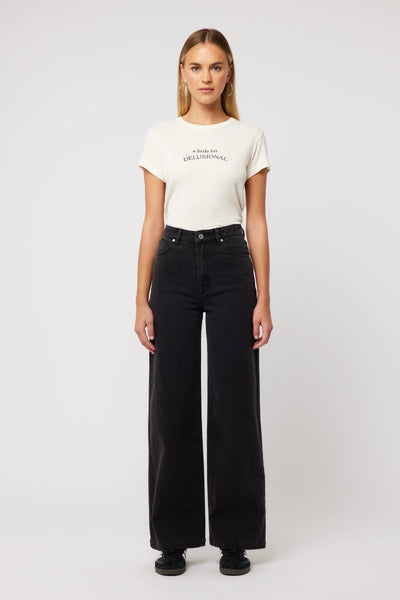 94 High & Wide Sophie WASHED BLACK