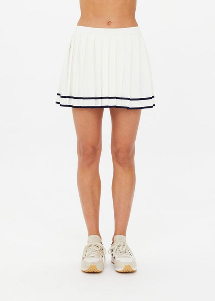 Cadiz Pleated Mini Skirt CREME
