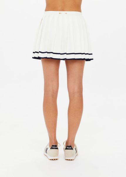 Cadiz Pleated Mini Skirt CREME