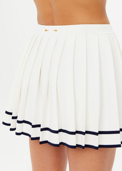 Cadiz Pleated Mini Skirt CREME