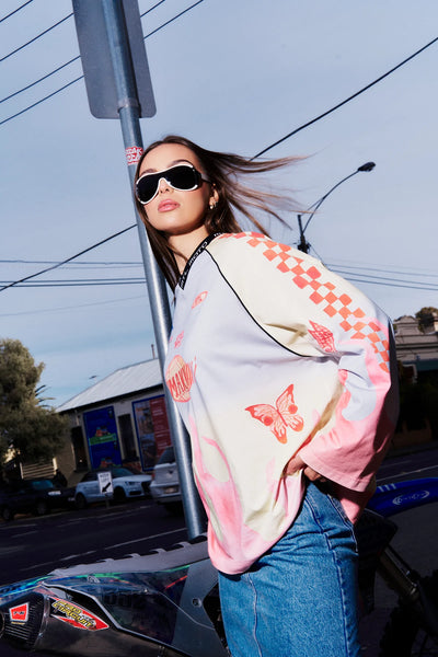 MLK Moto Long Sleeve FIERY PINK