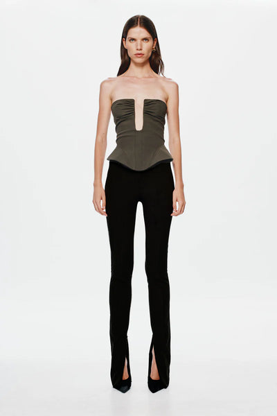 The Caspian Corset Top FOREST