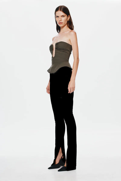 The Caspian Corset Top FOREST