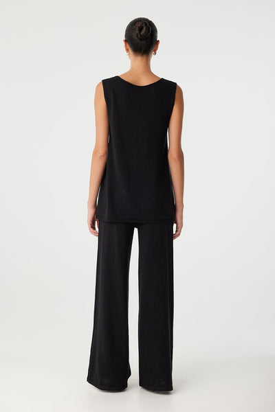 Poppy Longline Top BLACK