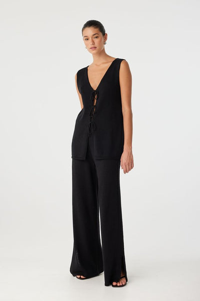 Poppy Longline Top BLACK