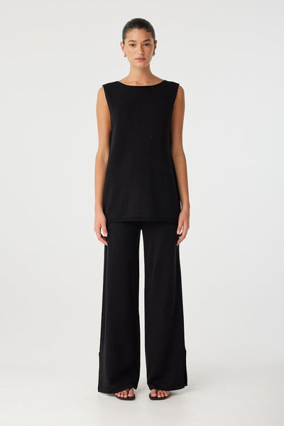 Poppy Longline Top BLACK