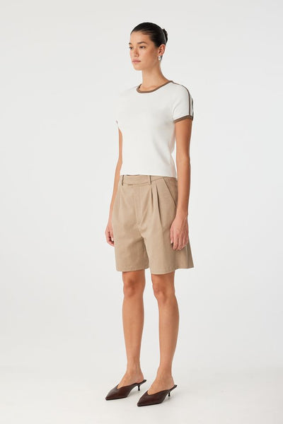 Mischa Tee CREAM/CACAO