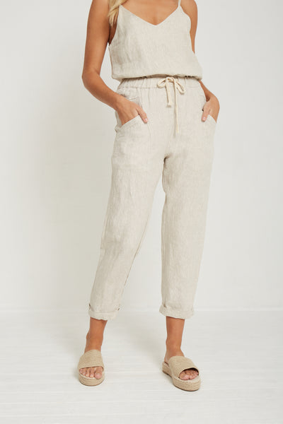 Luxe Linen Pants BLACK or NATURAL