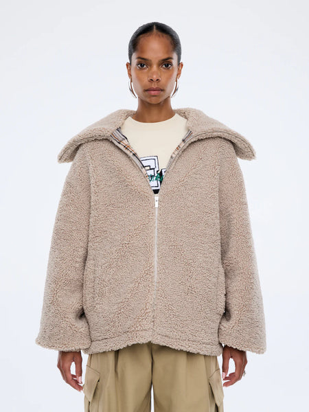Tina Teddy Coat BIRCH