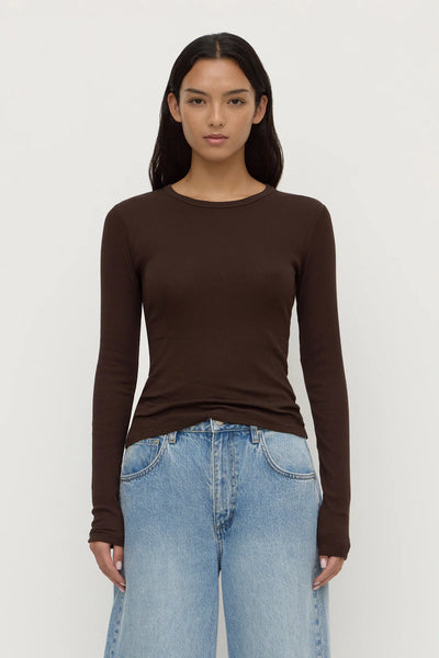 Zali Long Sleeve Tee GANACHE