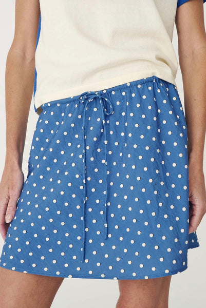 Frankie Silk Mini Skirt CORNFLOWER