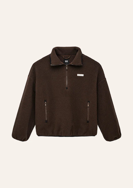 Rotate Quarter Zip COFFEE