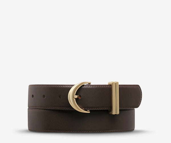 Under Your Spell Belt CHOCOLATE LEATHER / GOLD