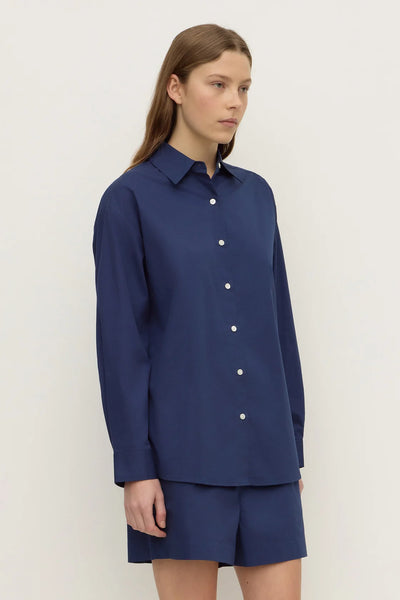 Micha Poplin L/S Shirt IMPERIAL BLUE