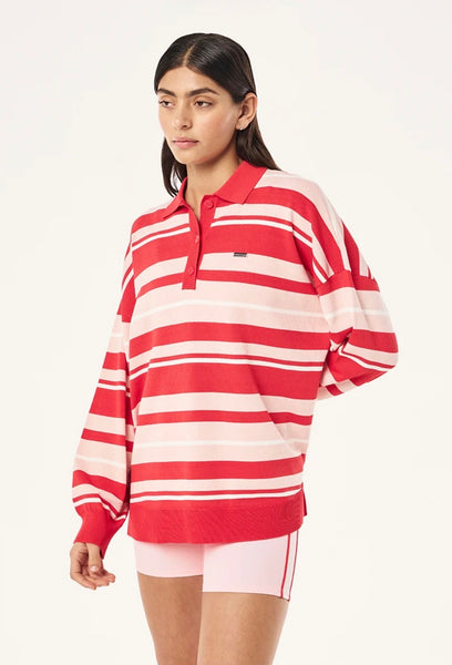 Strata Rugby Knit STRAWBERRY STRIPE