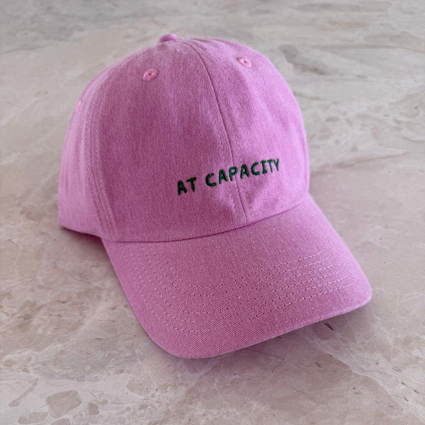 ADULT 'At Capacity' Cap STONEWASH PINK