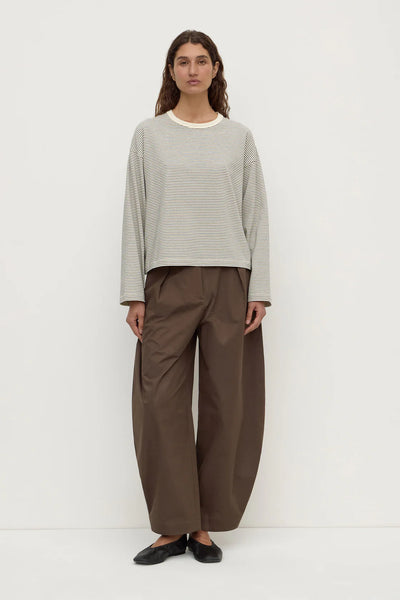 Malone Stripe Wide Sleeve Tee CREAM/BLACK