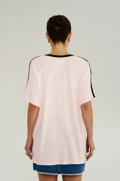V Neck Jersey Tee DUSTY ROSE DUR