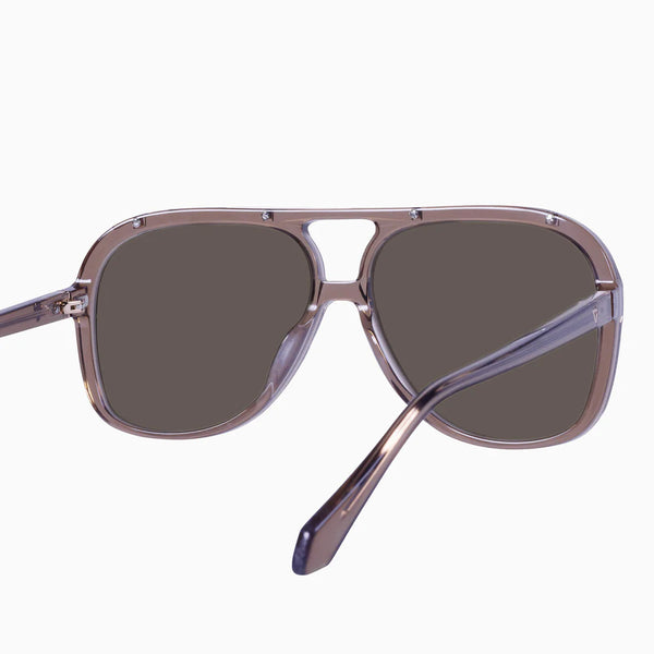 Bang TRANSPARENT MOCHA w. ROSE GOLD METAL/ BROWN LENS