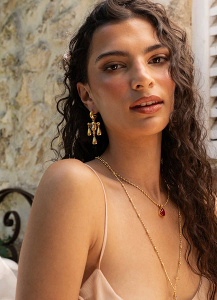 Fleur Earrings 14K GOLD VERMEIL