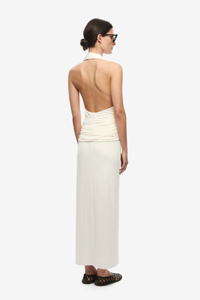 The Cabana Cupro Dress IVORY