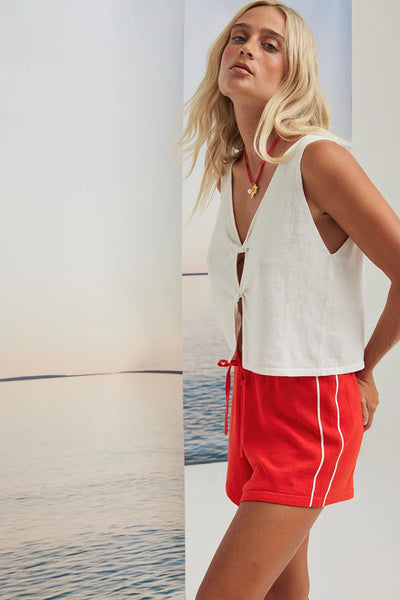 Pippa Drawstring Short HIBISCUS