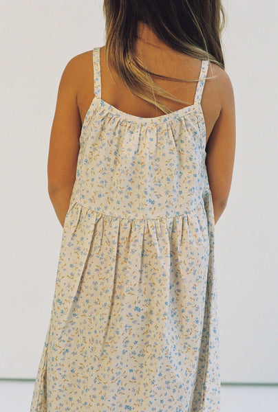 Darcy Dress INDIGO BLOOM PRINT