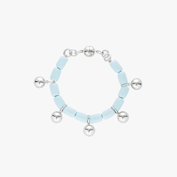 Resin Bracelet BLUE/SILVER
