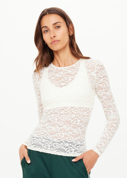 Rosa Lyon Long Sleeve Top CREAM