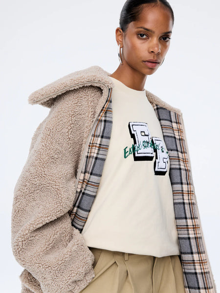 Tina Teddy Coat BIRCH
