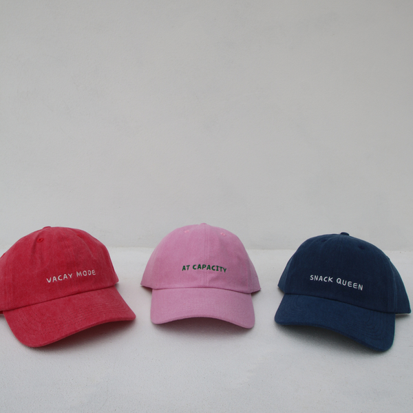 KIDS Vacay Mode Cap STONEWASH RED