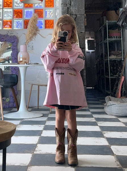 Kids Moto Tee PINK