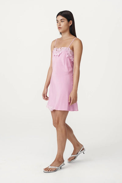Claudia Silk Mini Dress ORCHID PINK