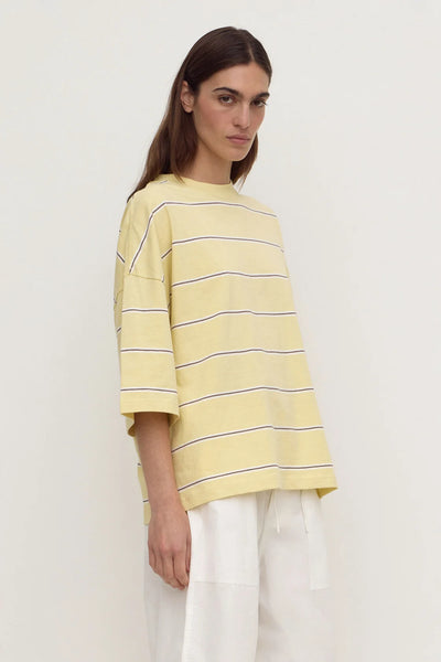 Nora Cotton Stripe Oversized Tee RIND STRIPE
