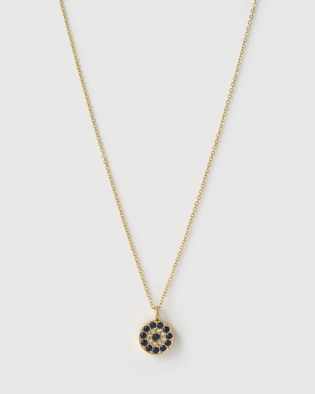 Protective Eye Charm 14K Gold Necklace