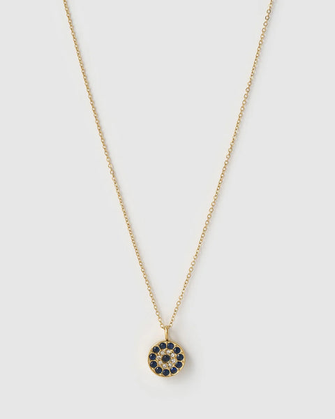 Protective Eye Charm 14K Gold Necklace