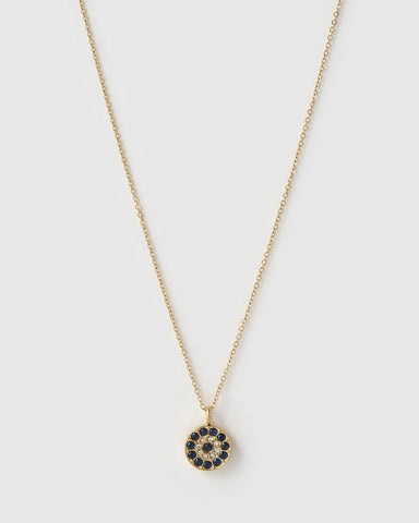 Protective Eye Charm 14K Gold Necklace
