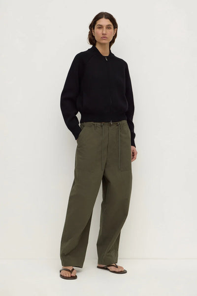Gigi Cotton Utility Pant DARK MILITARY