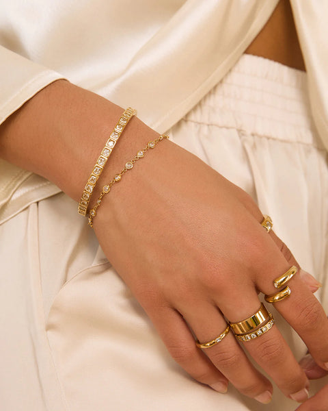 Alessia Bracelet STONE 14K GOLD PLATED