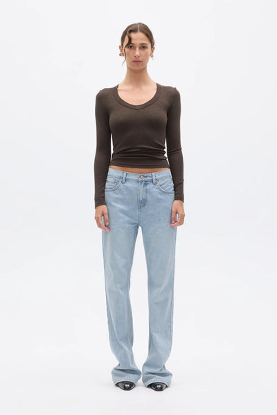 Grace Long Sleeve Top ESPRESSO