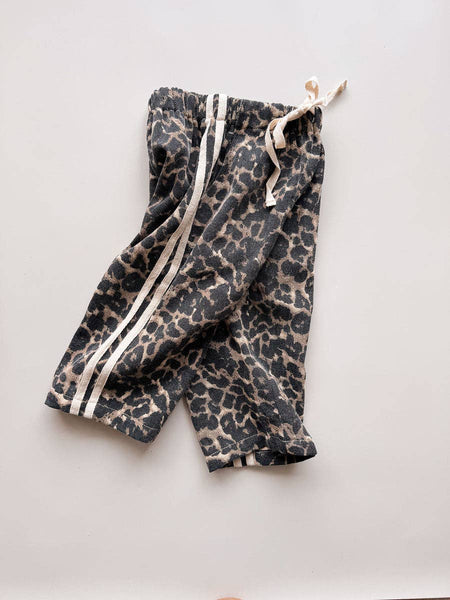Little Cub Denim Track Pants LEOPARD RACER
