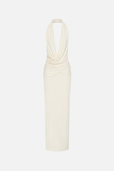 The Cabana Cupro Dress IVORY